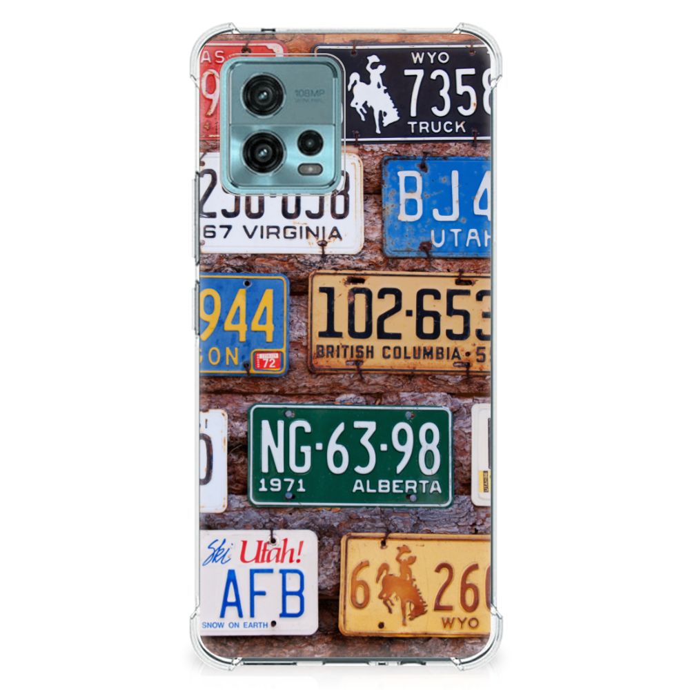 otorola Moto G72 Anti-shock Hoesje met foto Kentekenplaten B2C Telecom