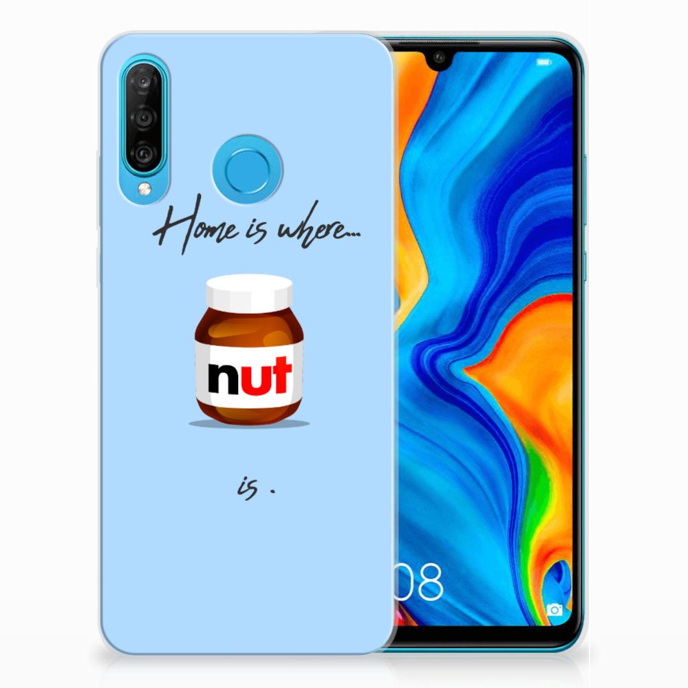 Huawei P30 Lite Siliconen Case Nut Home