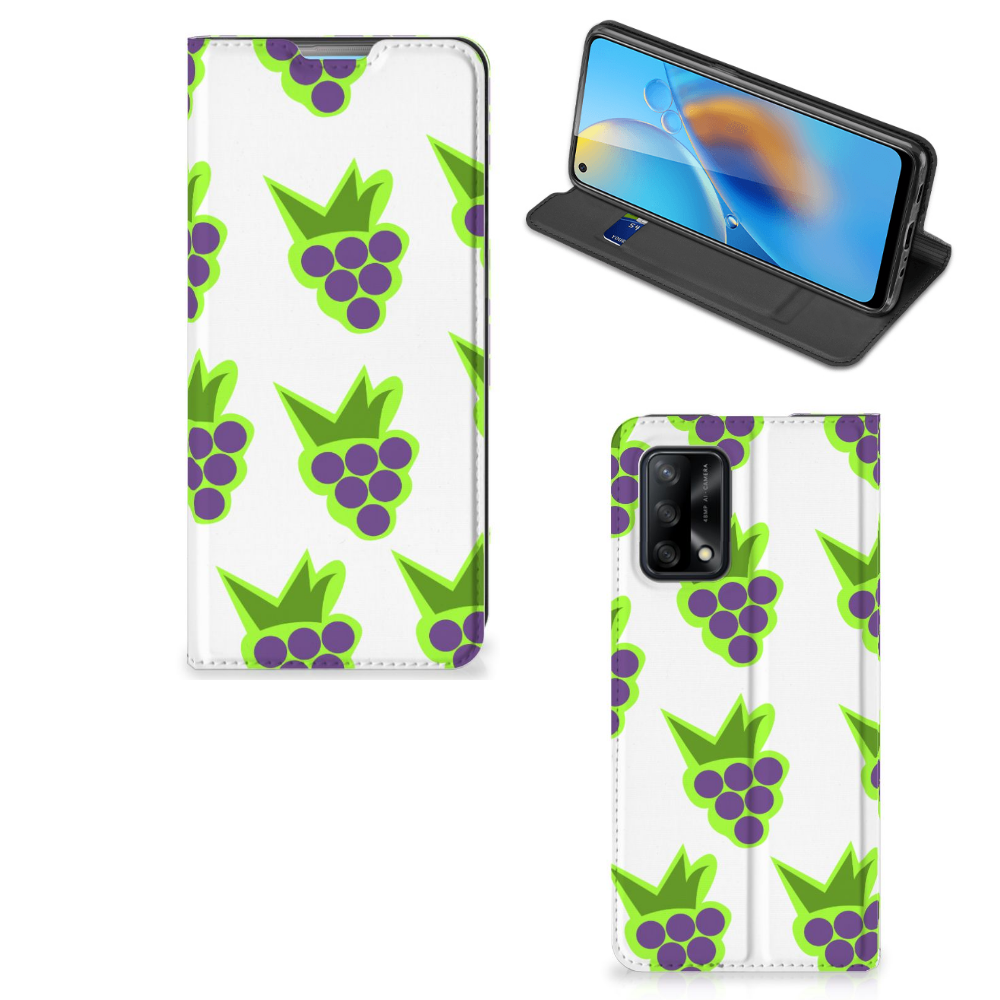 OPPO A74 4G Flip Style Cover Druiven - B2C Telecom