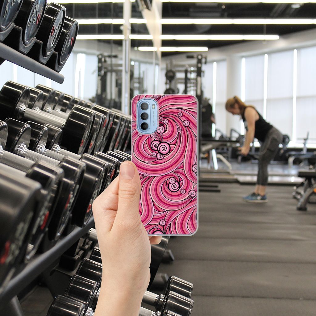 Motorola Moto G31 | G41 Hoesje maken Swirl Pink B2C Telecom