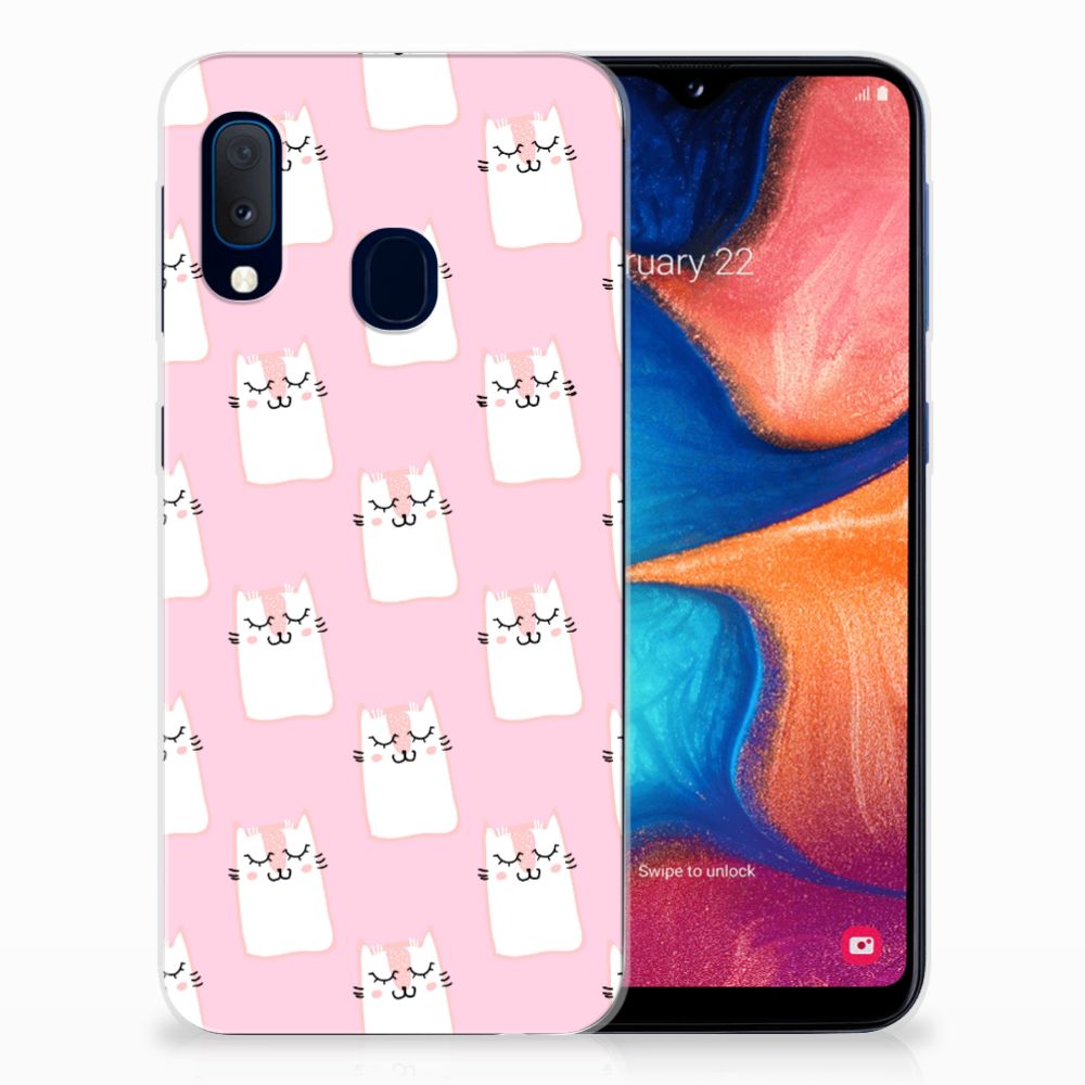 Samsung Galaxy A20e TPU Hoesje Sleeping Cats