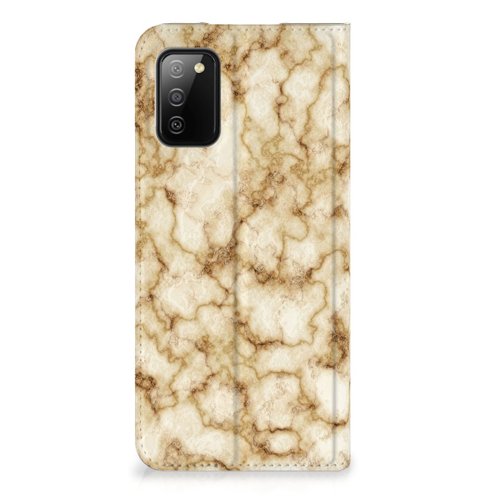 Samsung Galaxy M02s | A02s Standcase Marmer Goud - B2C Telecom