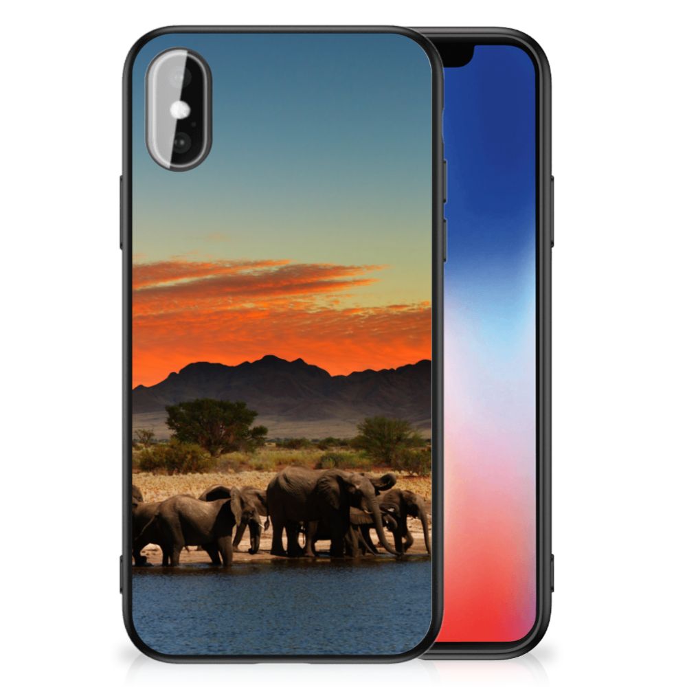 iPhone X | Xs Dierenprint Telefoonhoesje Olifanten