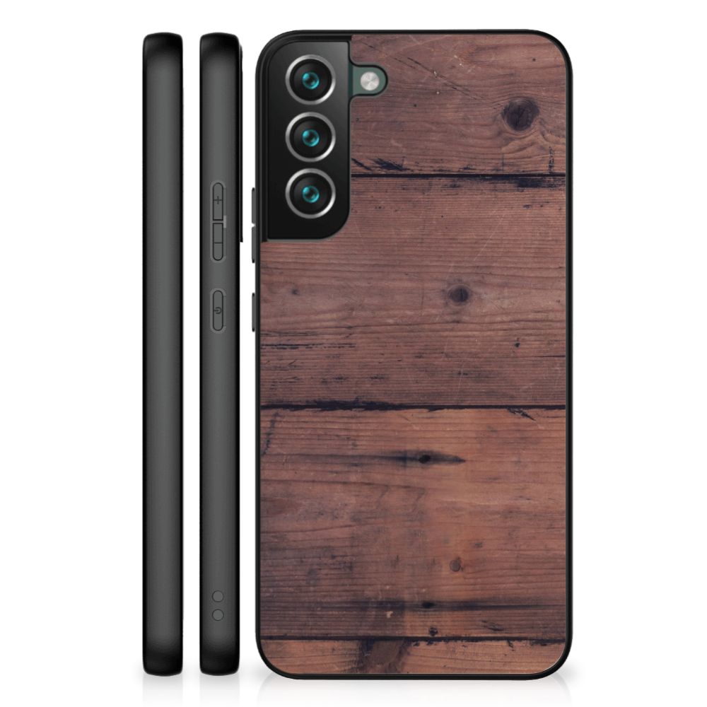 Samsung Galaxy S22 Plus Houten Print Telefoonhoesje Old Wood