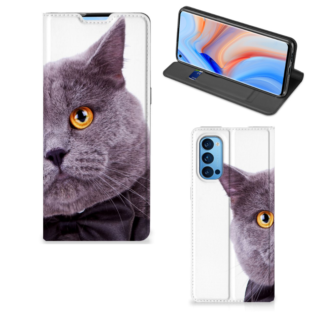 OPPO Reno4 Pro 5G Hoesje maken Kat - B2C Telecom