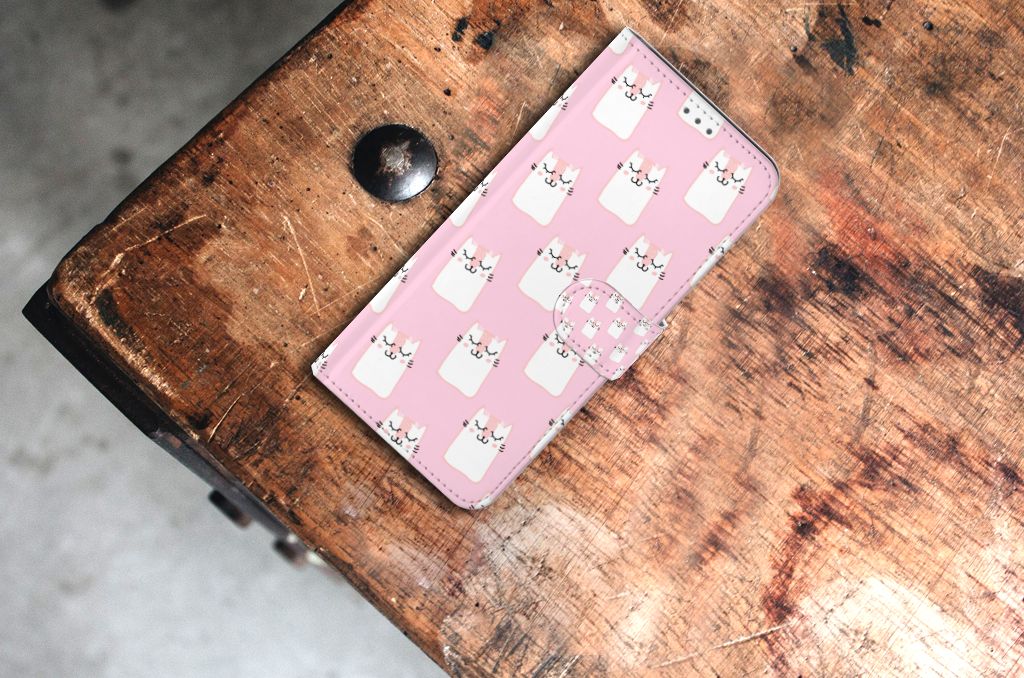 Samsung Galaxy S21 Plus Telefoonhoesje met Pasjes Sleeping Cats