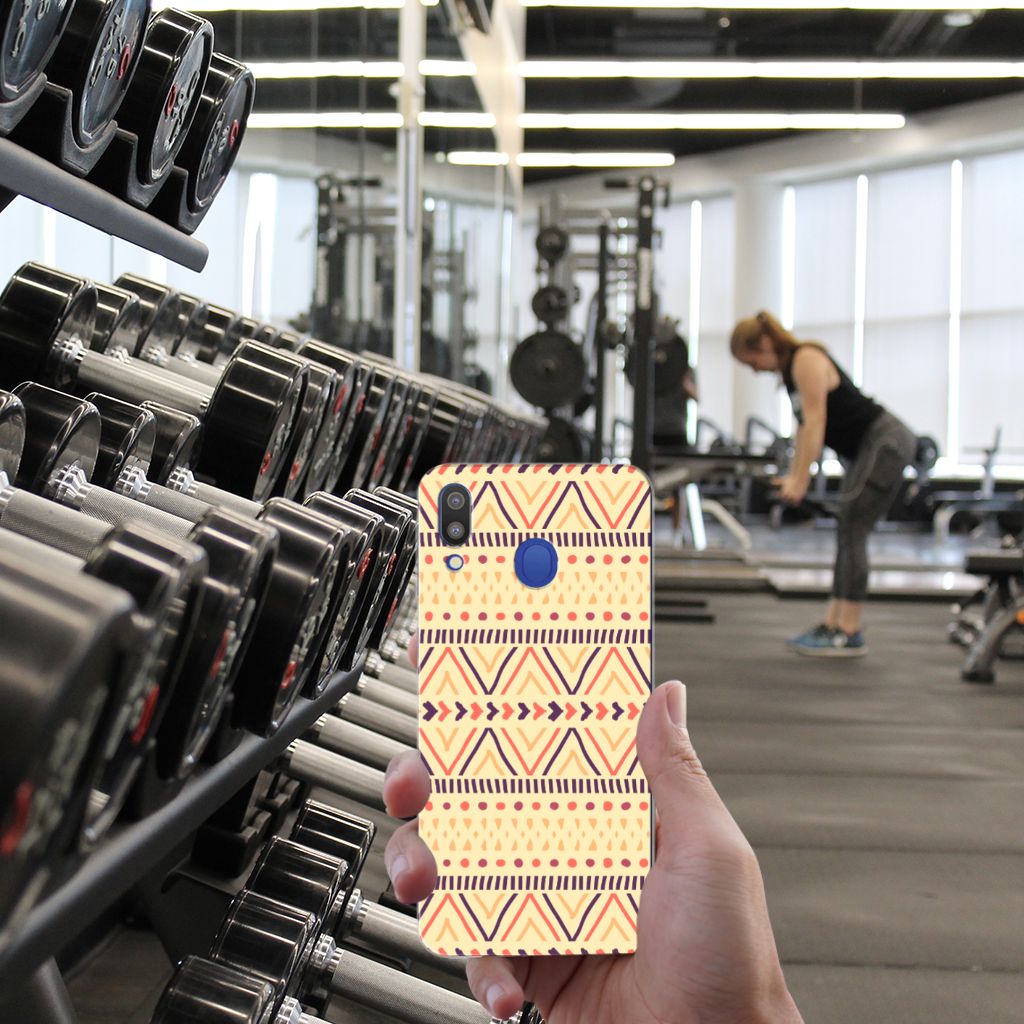 Samsung Galaxy M20 (Power) TPU bumper Aztec Yellow