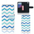Huawei Ascend P8 Lite Telefoon Hoesje Zigzag Blauw