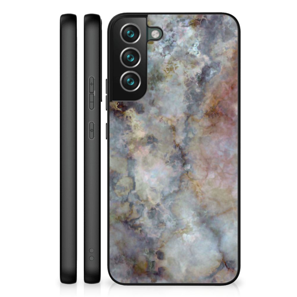 Samsung Galaxy S22 Plus Marmeren Print Telefoonhoesje Marmer Grijs B2C Telecom