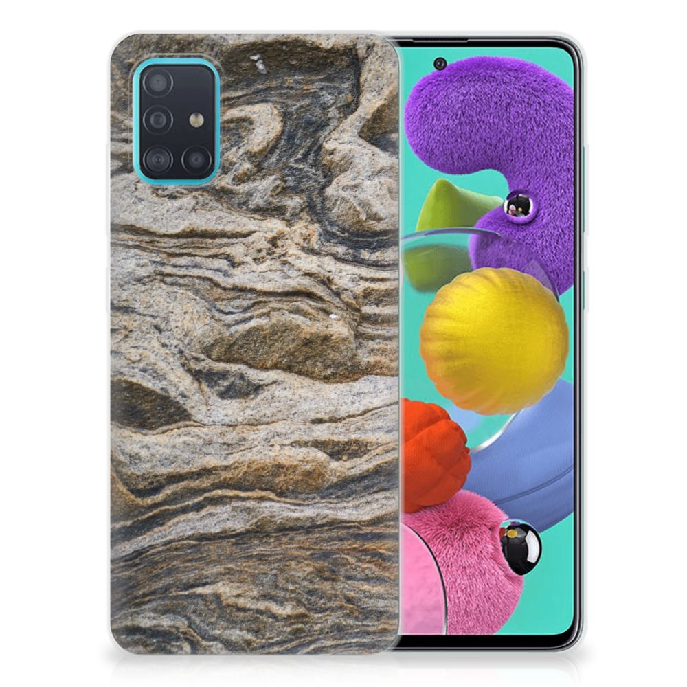 Samsung Galaxy A51 TPU Siliconen Hoesje Steen