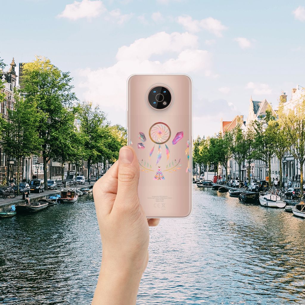 Nokia G50 Telefoonhoesje met Naam Boho Dreamcatcher