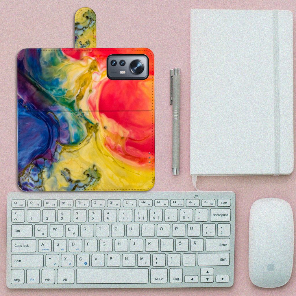 Hoesje Xiaomi 12 Pro Watercolor Dark