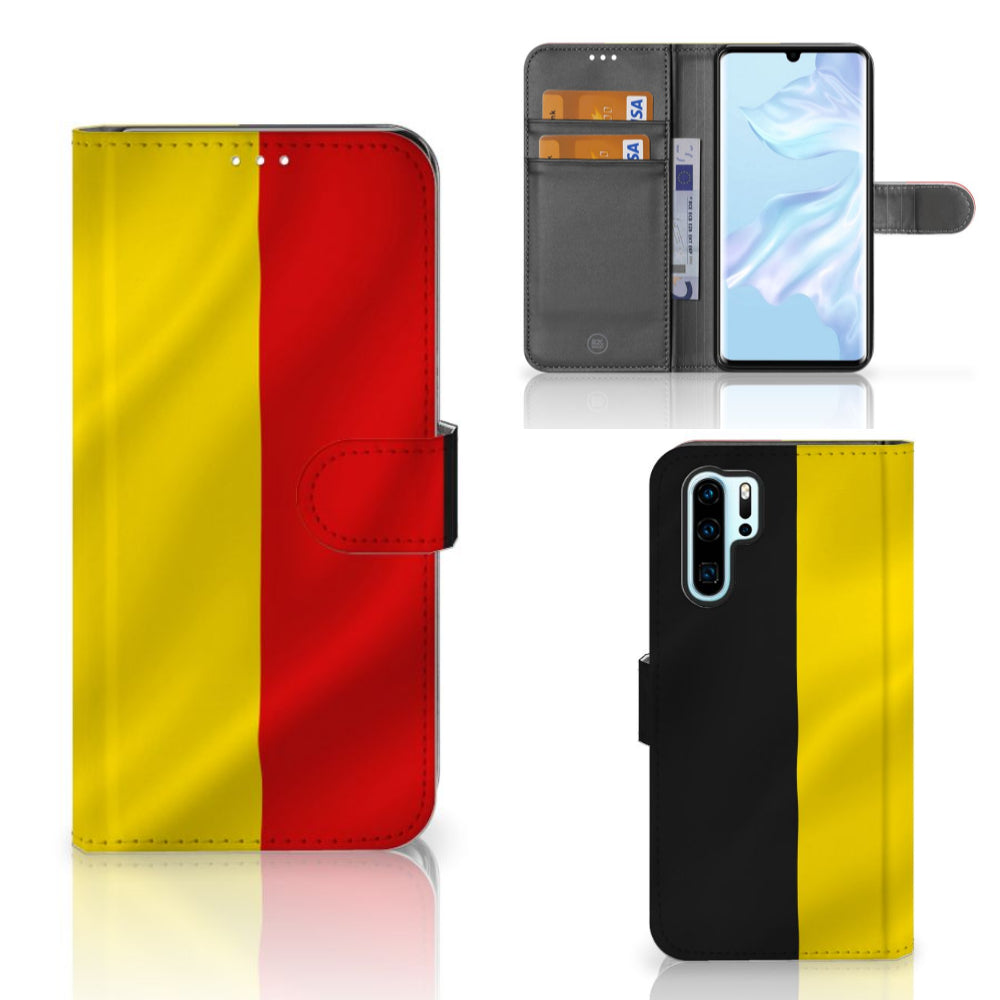 Huawei P30 Pro Bookstyle Case Belgische Vlag