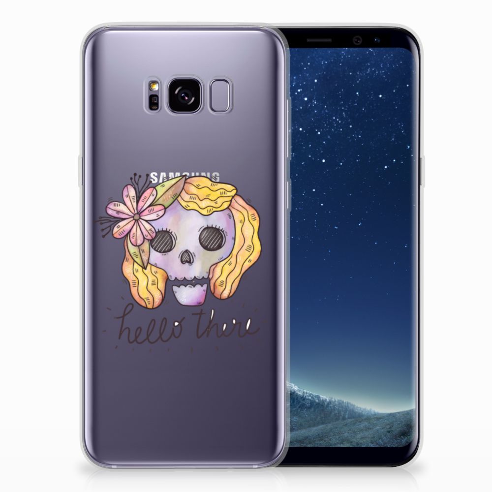 Silicone Back Case Samsung Galaxy S8 Plus Boho Skull