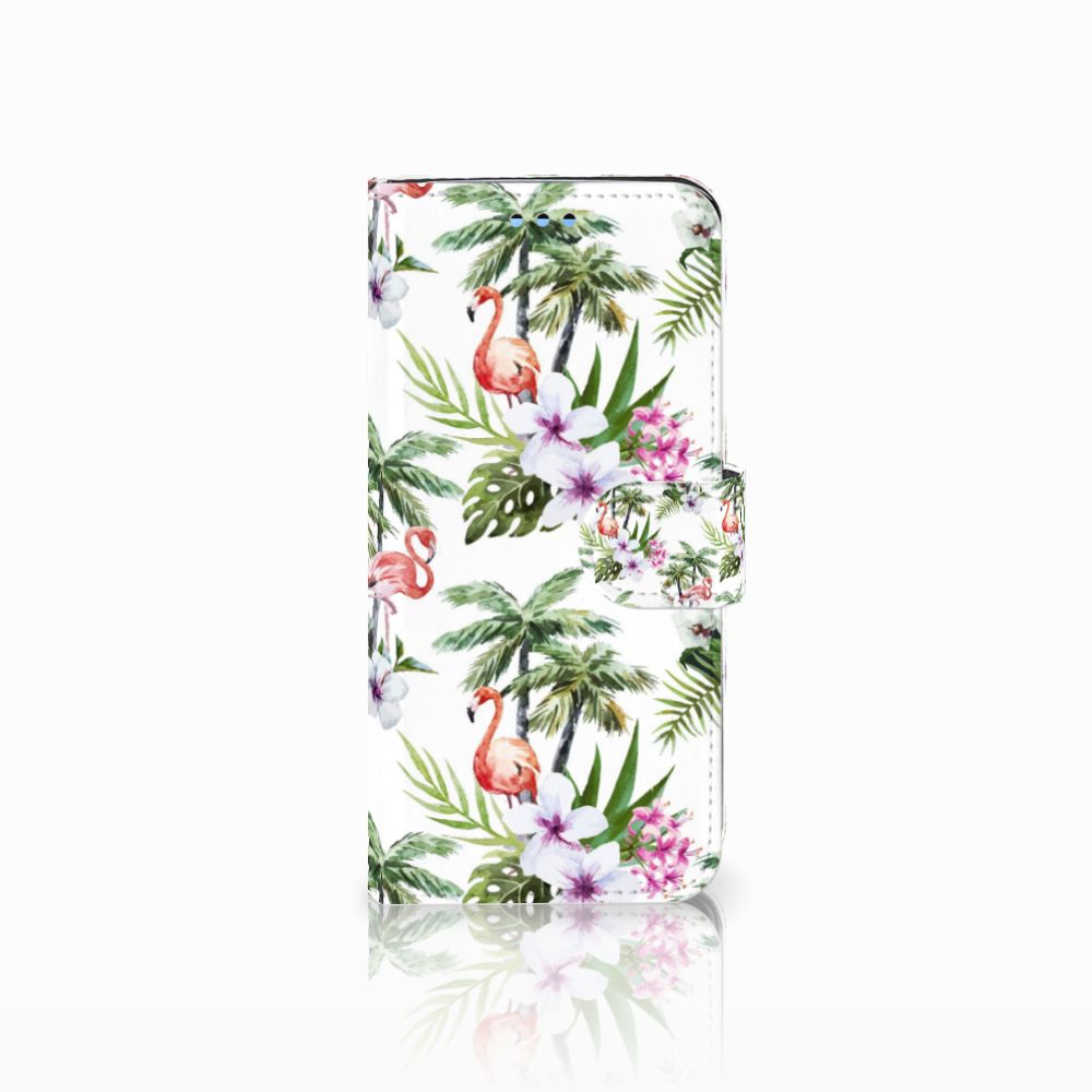 Samsung Galaxy S9 Telefoonhoesje met Pasjes Flamingo Palms
