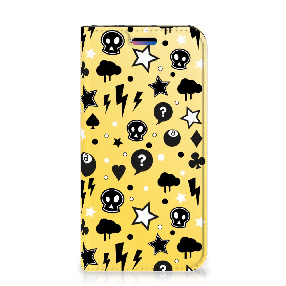 Mobiel BookCase Apple iPhone X | Xs Punk Geel