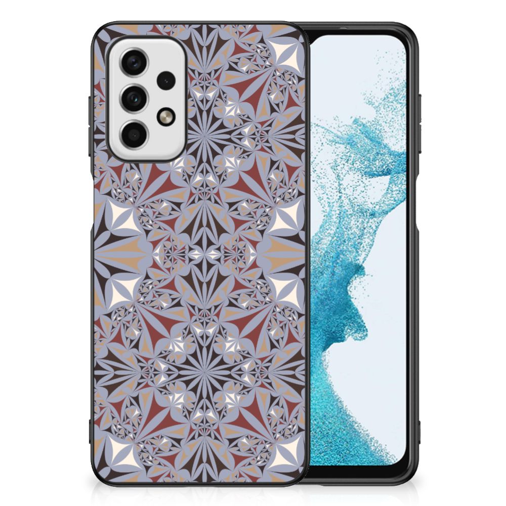Samsung Galaxy A23 Marmeren Print Telefoonhoesje Flower Tiles B2C Telecom