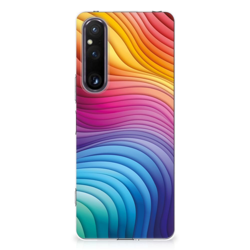 TPU Hoesje voor Sony Xperia 1 V Regenboog