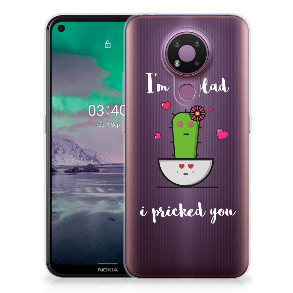 Nokia 3.4 Telefoonhoesje met Naam Cactus Glad