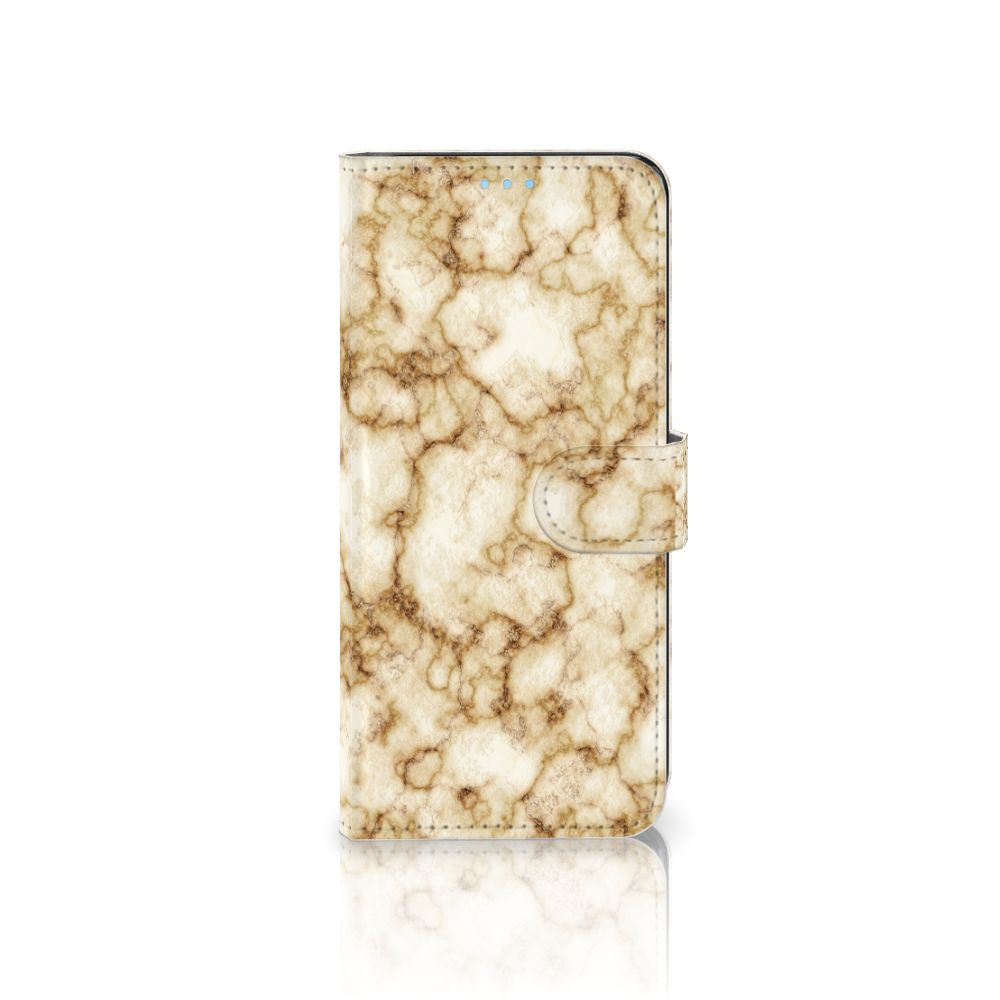 OPPO A74 4G Bookcase Marmer Goud