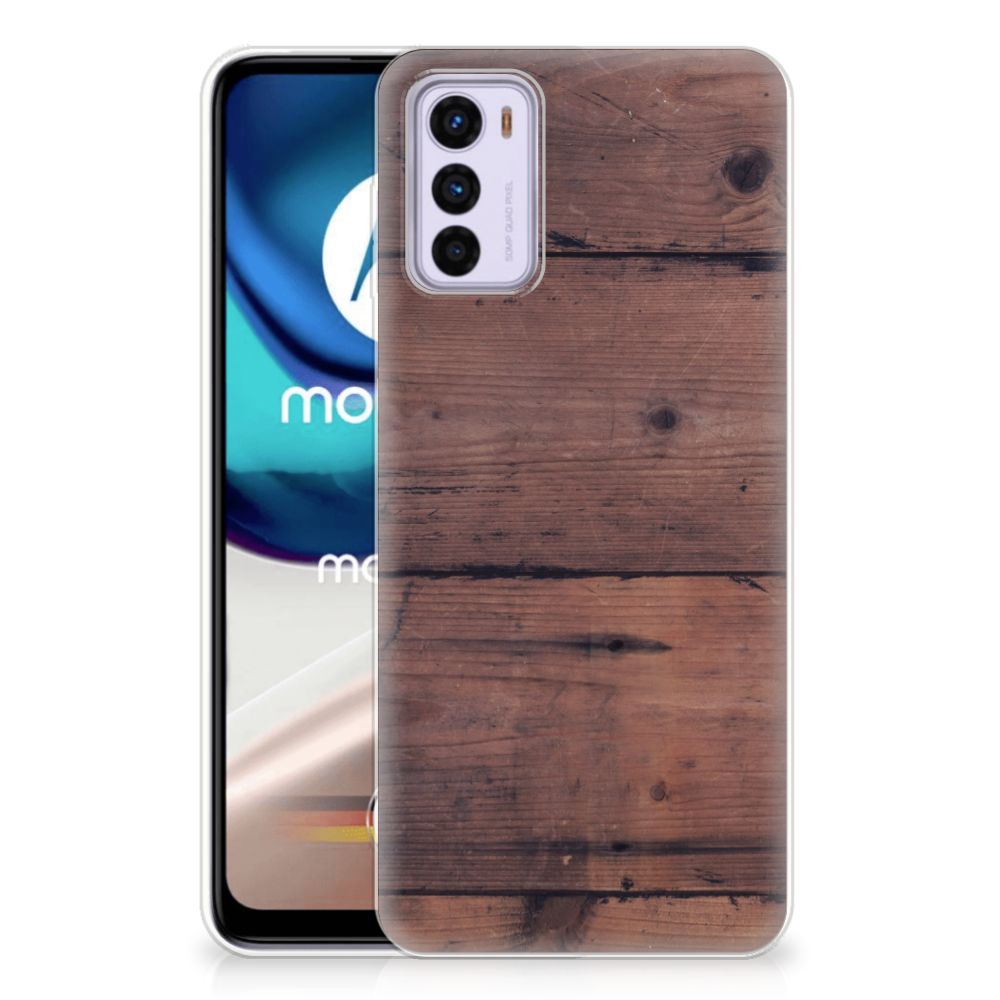 Motorola Moto G42 Bumper Hoesje Old Wood B2C Telecom