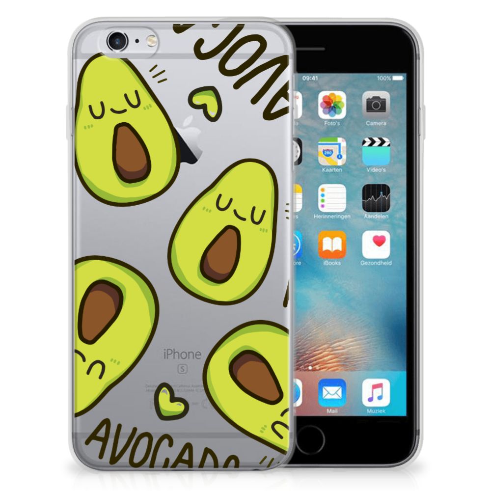 Apple iPhone 6 | 6s Telefoonhoesje met Naam Avocado Singing