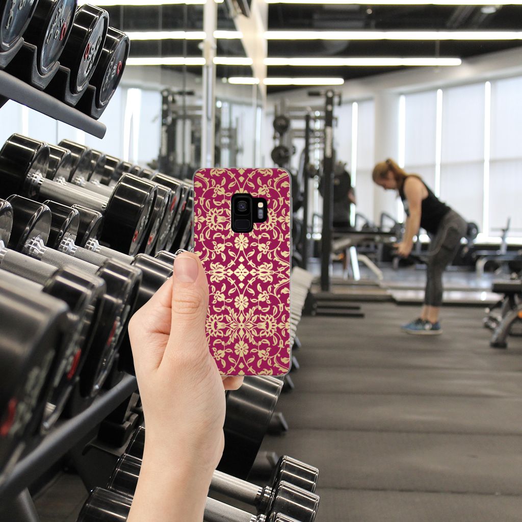Siliconen Hoesje Samsung Galaxy S9 Barok Pink