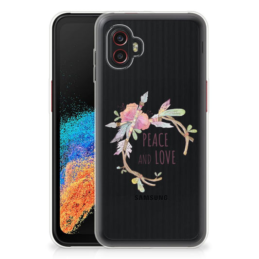 Samsung Galaxy Xcover 6 Pro Telefoonhoesje met Naam Boho Text