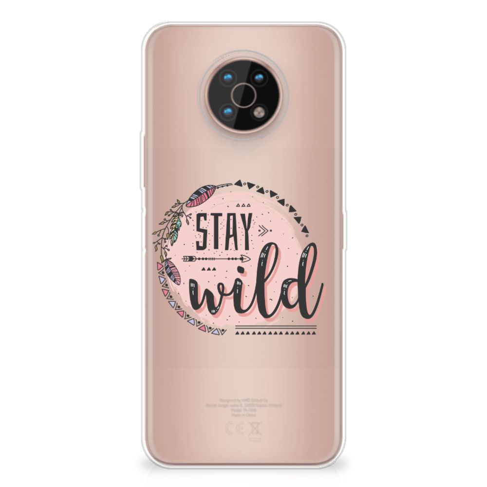 Nokia G50 Telefoonhoesje met Naam Boho Stay Wild B2C Telecom