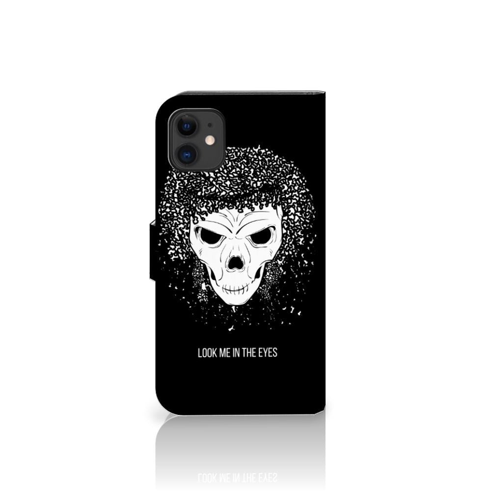 Telefoonhoesje met Naam Apple iPhone 11 Skull Hair