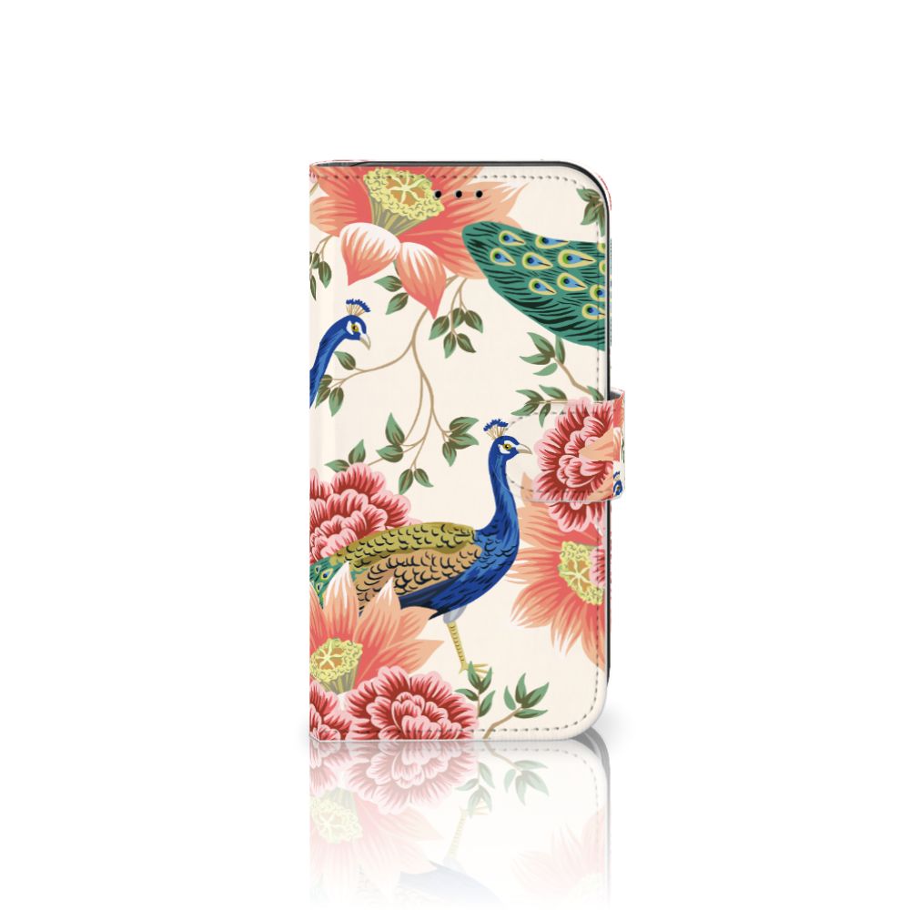 Telefoonhoesje met Pasjes voor Apple iPhone 11 Pink Peacock