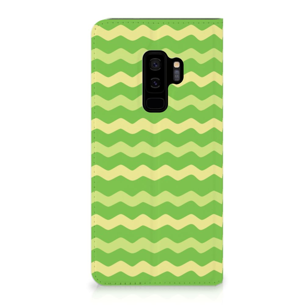 Samsung Galaxy S9 Plus Hoesje met Magneet Waves Green