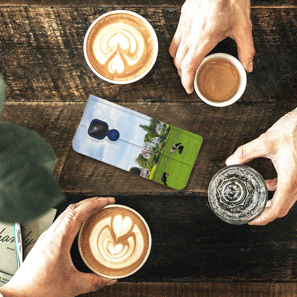 Motorola Moto G9 Play Hoesje maken Koeien - B2C Telecom