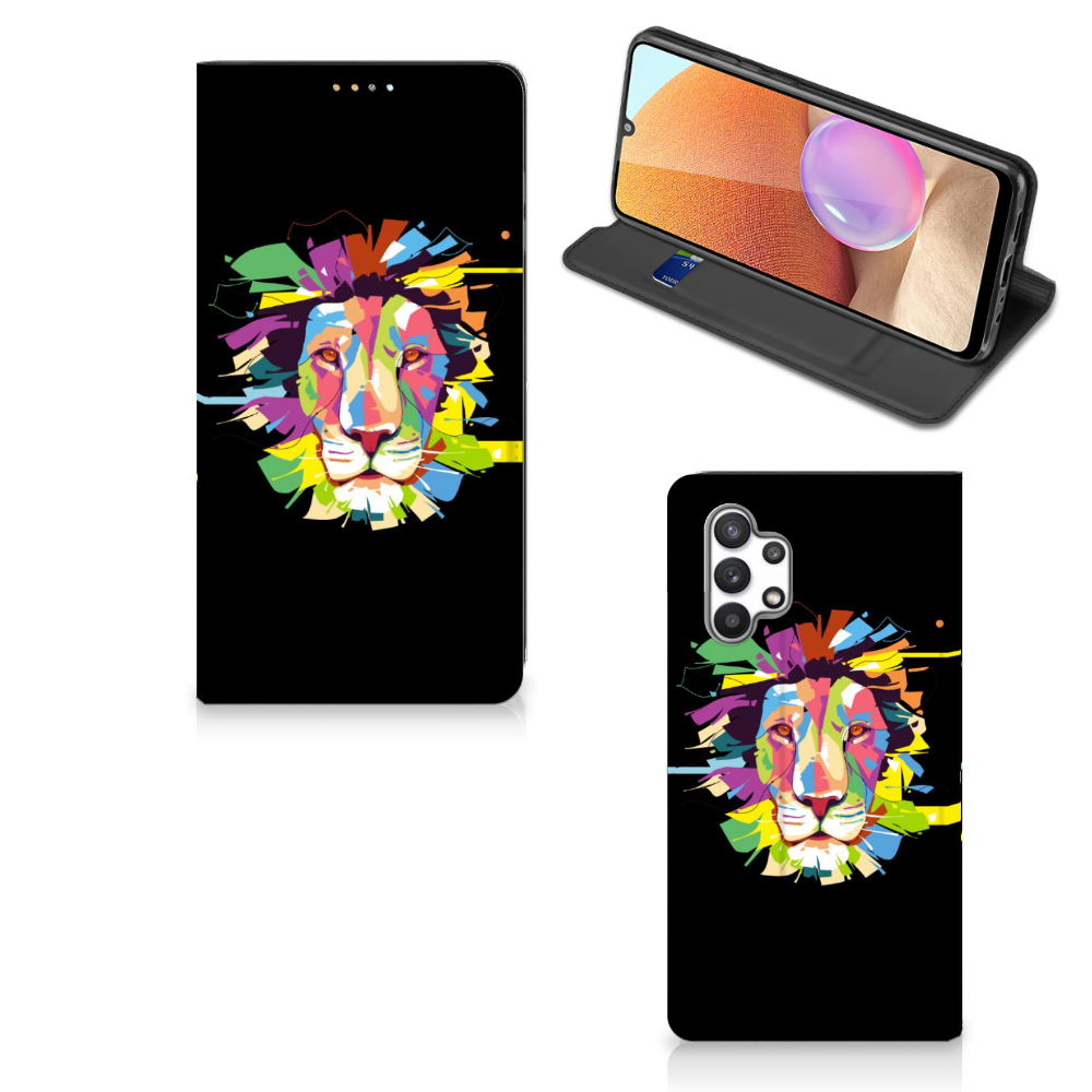 Samsung Galaxy A32 4G | A32 5G Enterprise Editie Magnet Case Lion Color - B2C Telecom