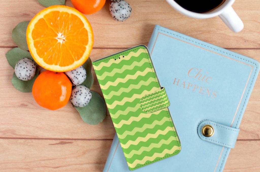 OPPO A91 | Reno3 Telefoon Hoesje Waves Green