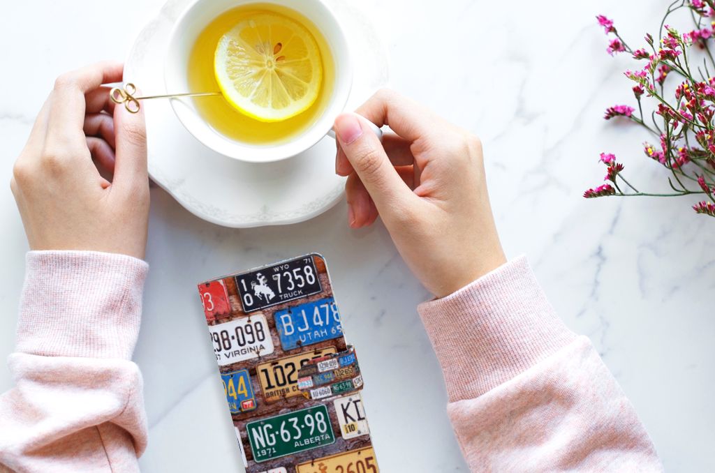 Sony Xperia XZ1 Telefoonhoesje met foto Kentekenplaten