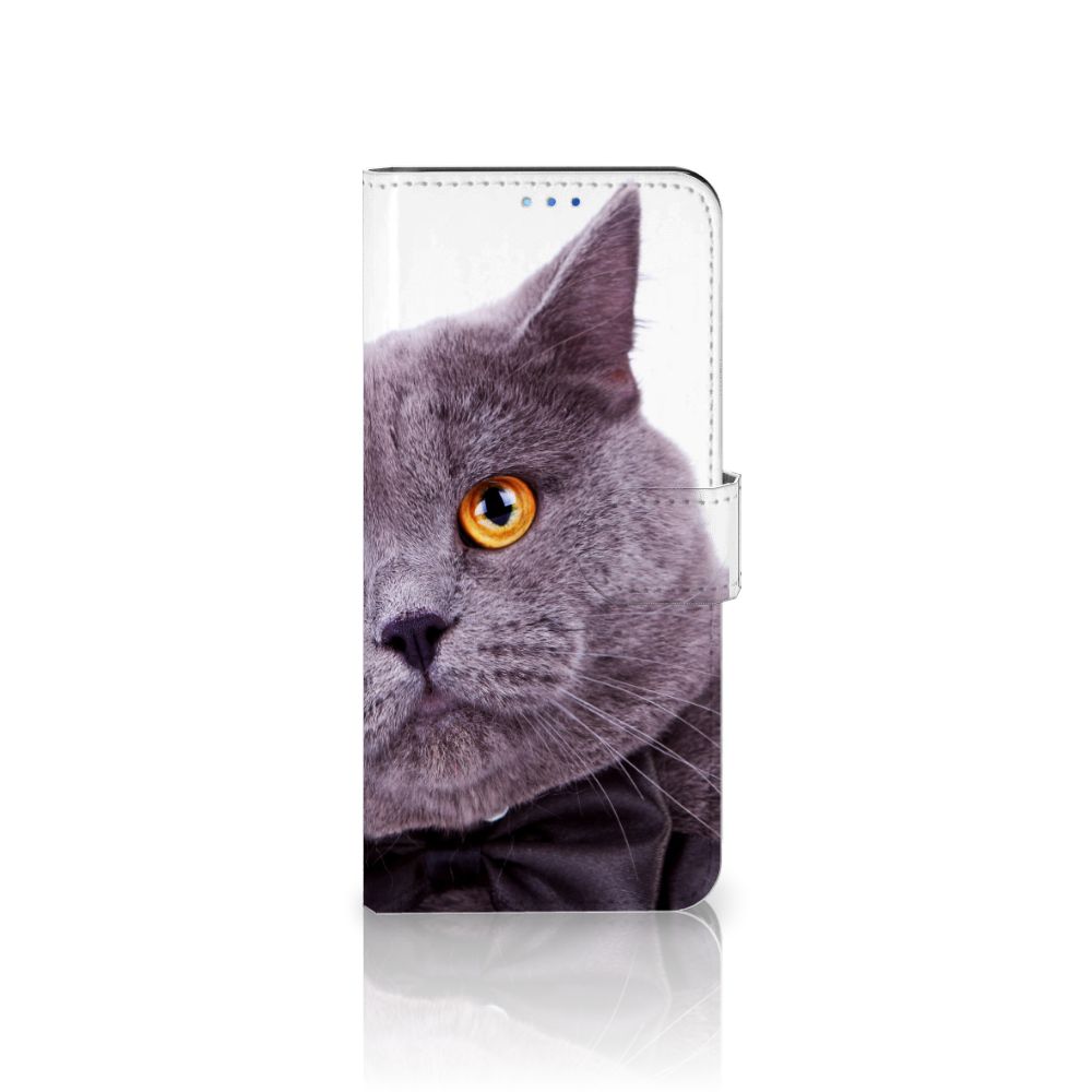 OPPO Find X3 Neo 5G Telefoonhoesje met Pasjes Kat