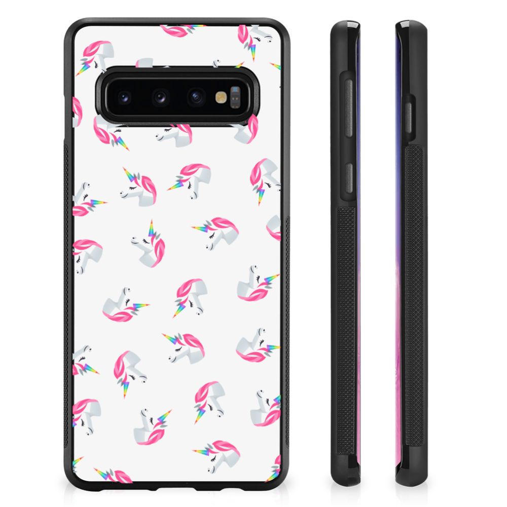 Bumper Case voor Samsung Galaxy S10+ Unicorns