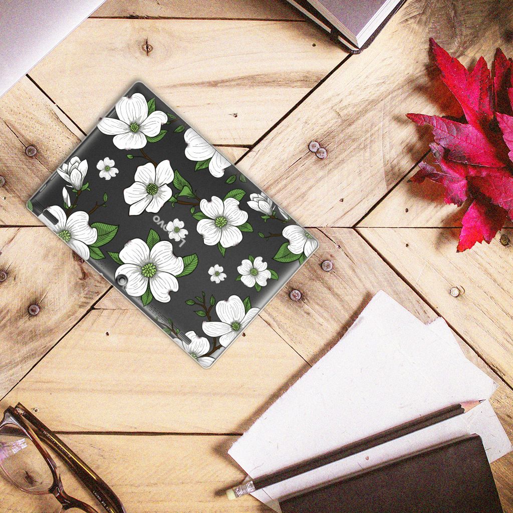 Lenovo Tab 10 | Tab 2 A10-30 Siliconen Hoesje Dogwood Flowers - B2C Telecom