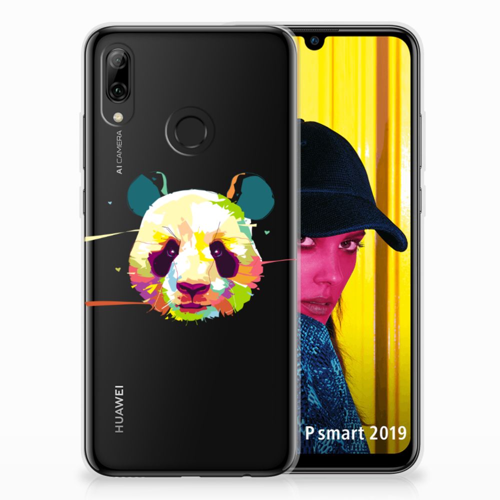 Huawei P Smart 2019 Telefoonhoesje met Naam Panda Color