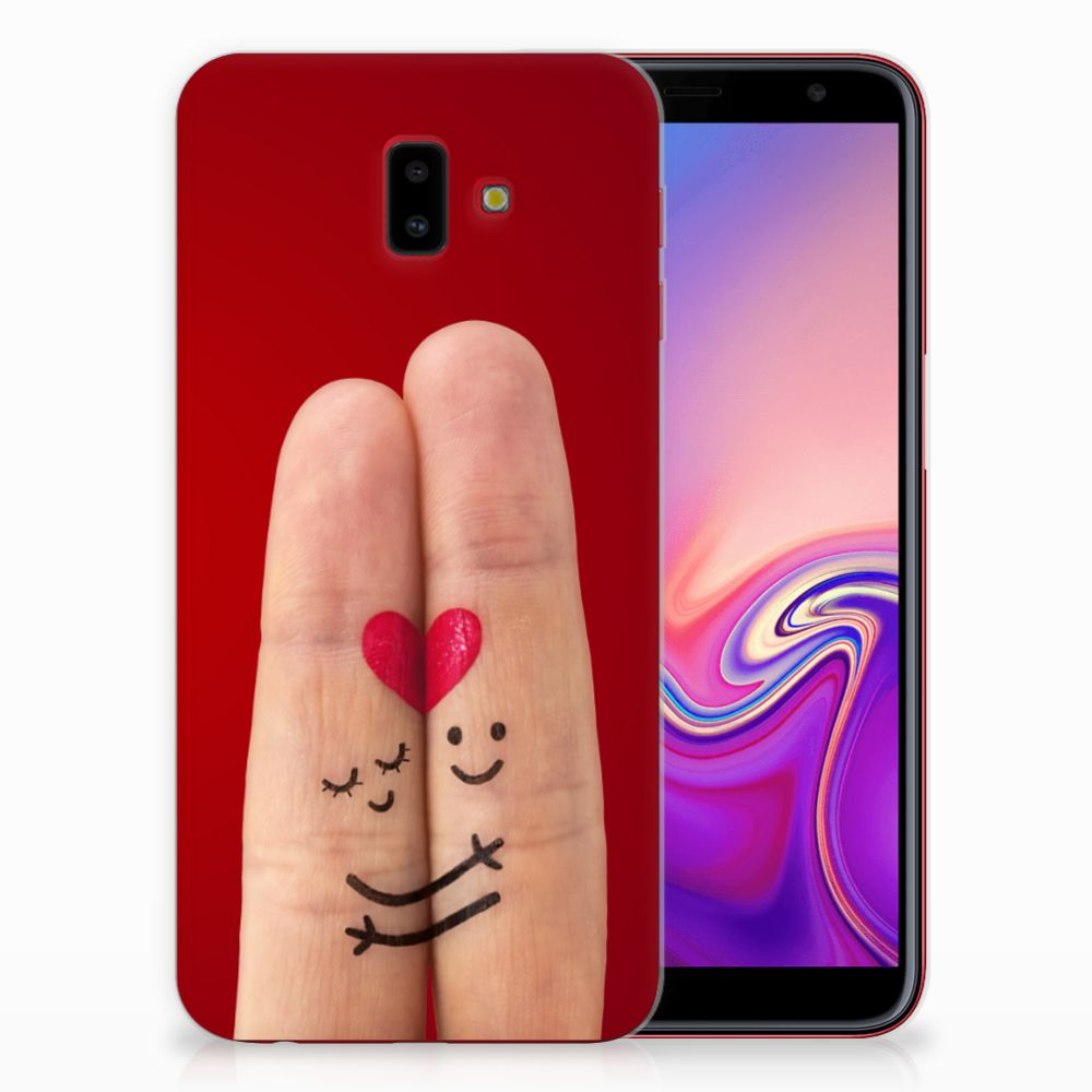 Samsung Galaxy J6 Plus (2018) Silicone Back Cover Liefde - Origineel Romantisch Cadeau