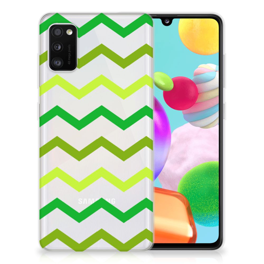 Samsung Galaxy A41 TPU bumper Zigzag Groen B2C Telecom
