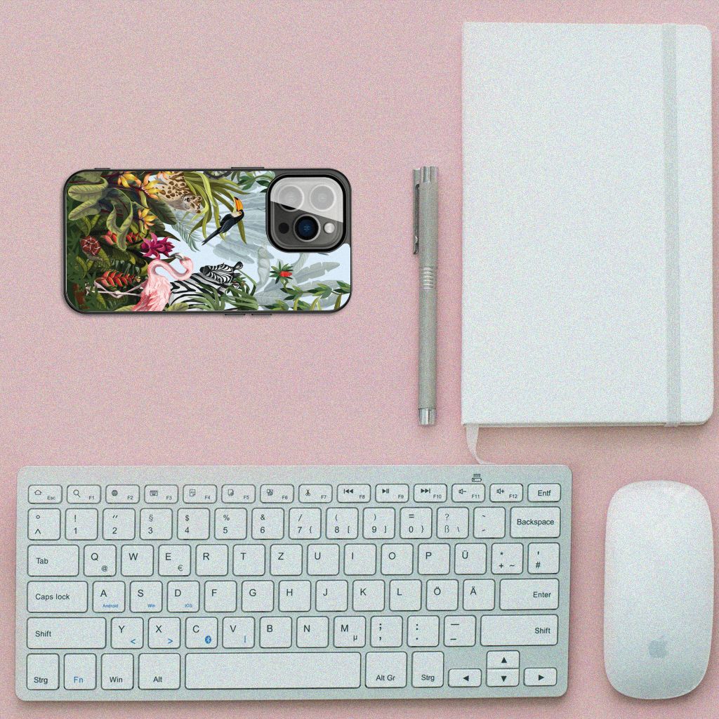 Dierenprint Telefoonhoesje voor iPhone 13 Pro Jungle B2C Telecom