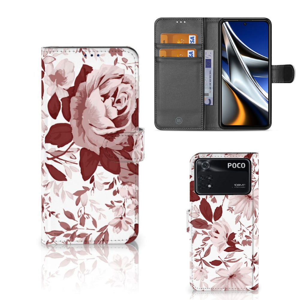 Hoesje Xiaomi Poco X4 Pro 5G Watercolor Flowers