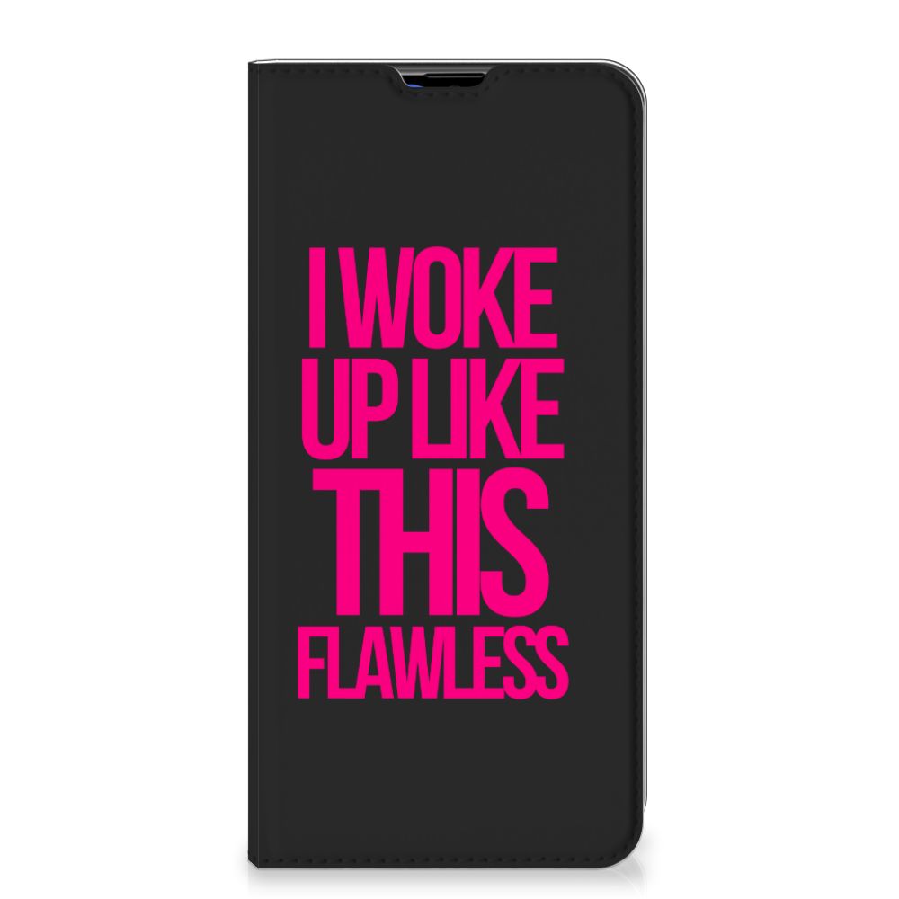 Samsung Galaxy A20s Hoesje met tekst Woke Up - Origineel Cadeau Zelf Maken - B2C Telecom