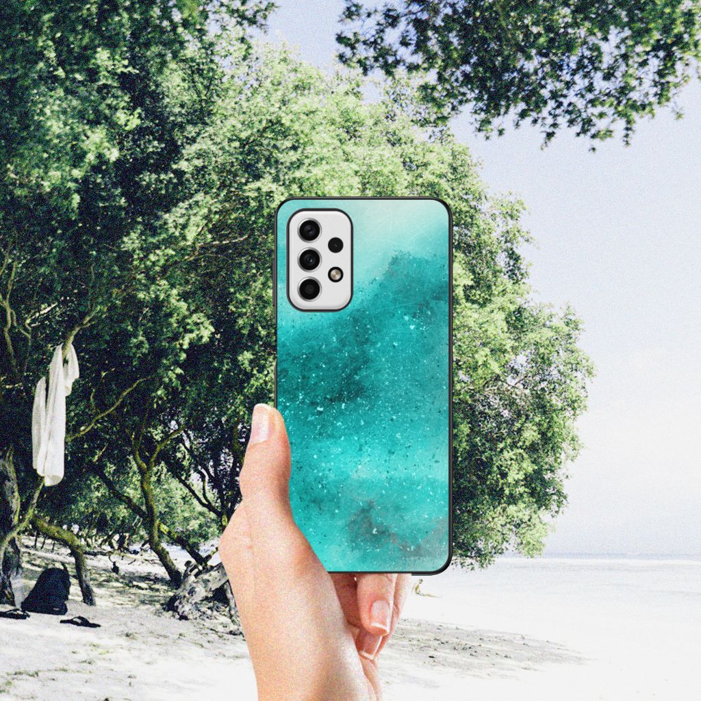 Kleurrijke Telefoonhoesje Samsung Galaxy A23 Painting Blue B2C Telecom