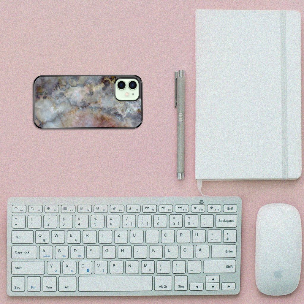 iPhone 12 Mini Gripcase Marmer Grijs B2C Telecom