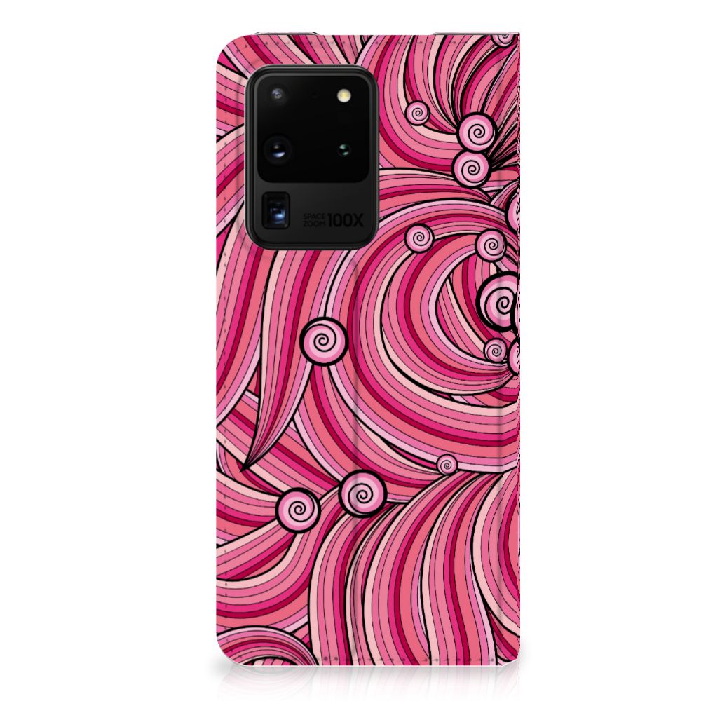 Samsung Galaxy S20 Ultra Bookcase Swirl Pink - B2C Telecom