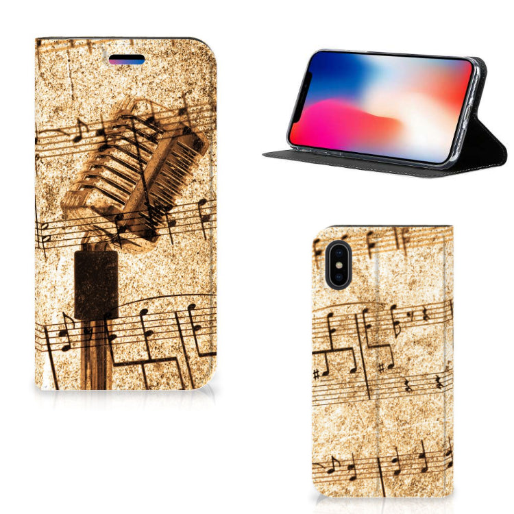 Apple iPhone X | Xs Stand Case Bladmuziek