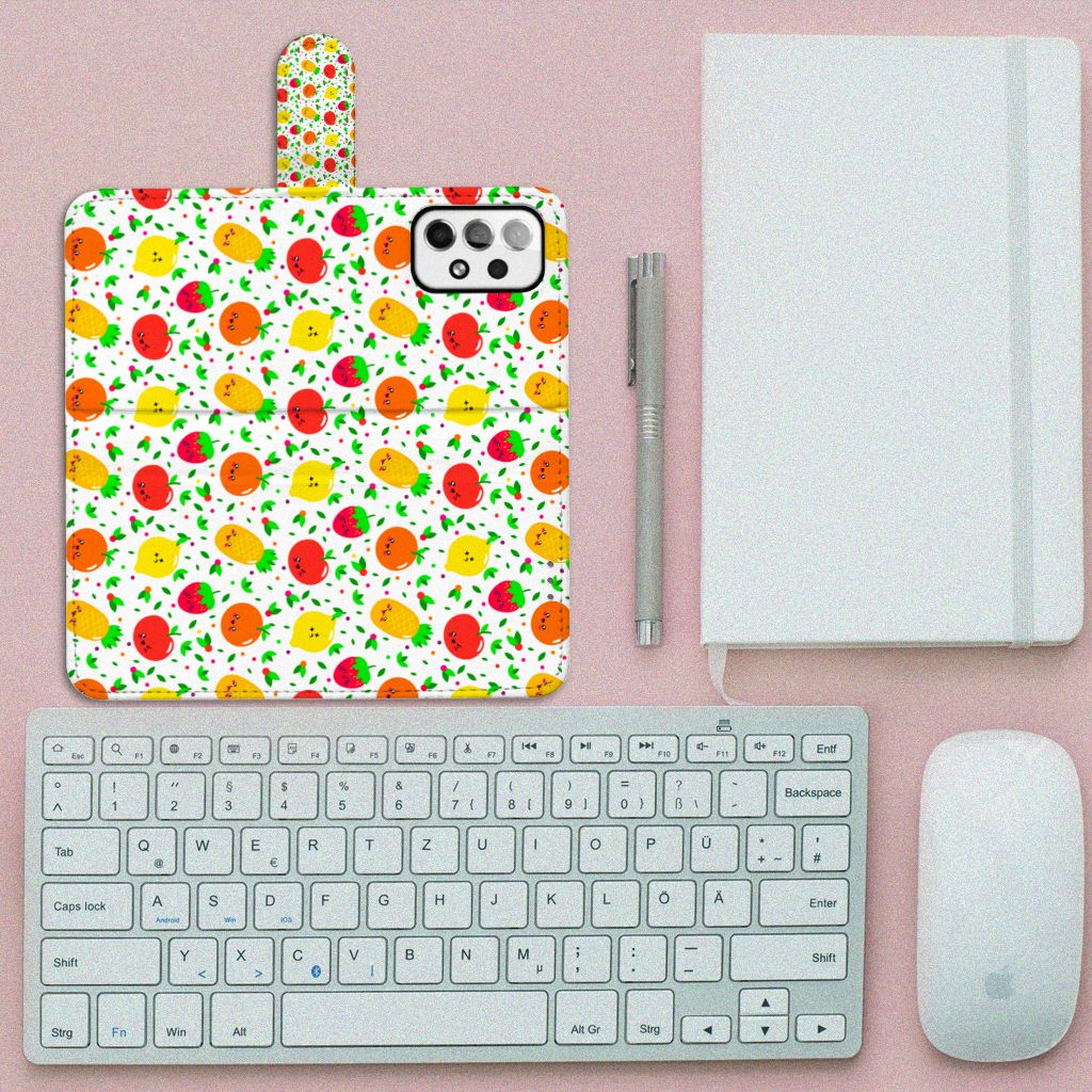 Samsung Galaxy A73 5G Book Cover Fruits